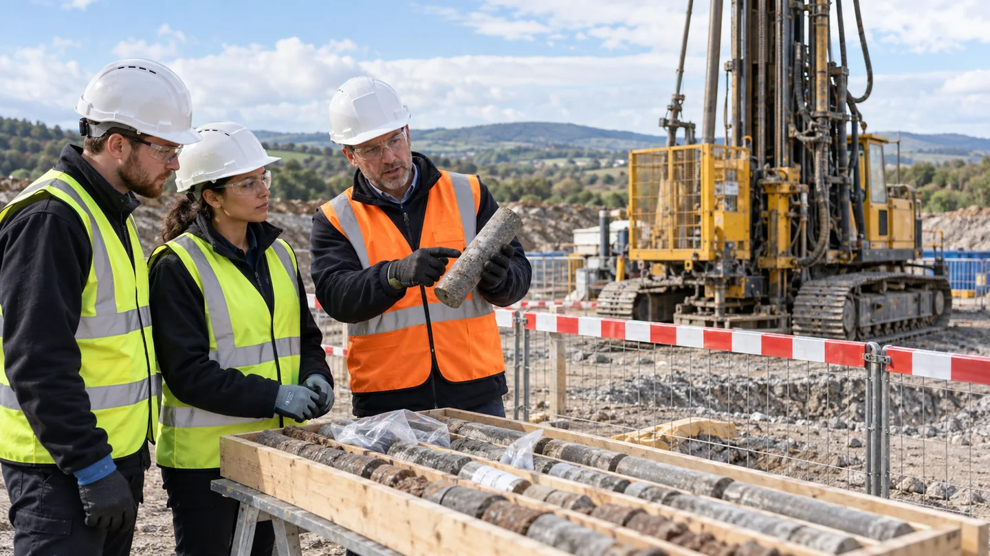Ilustración de formación preventiva en Cimentaciones especiales, sondeos y perforaciones — PRL Construcción