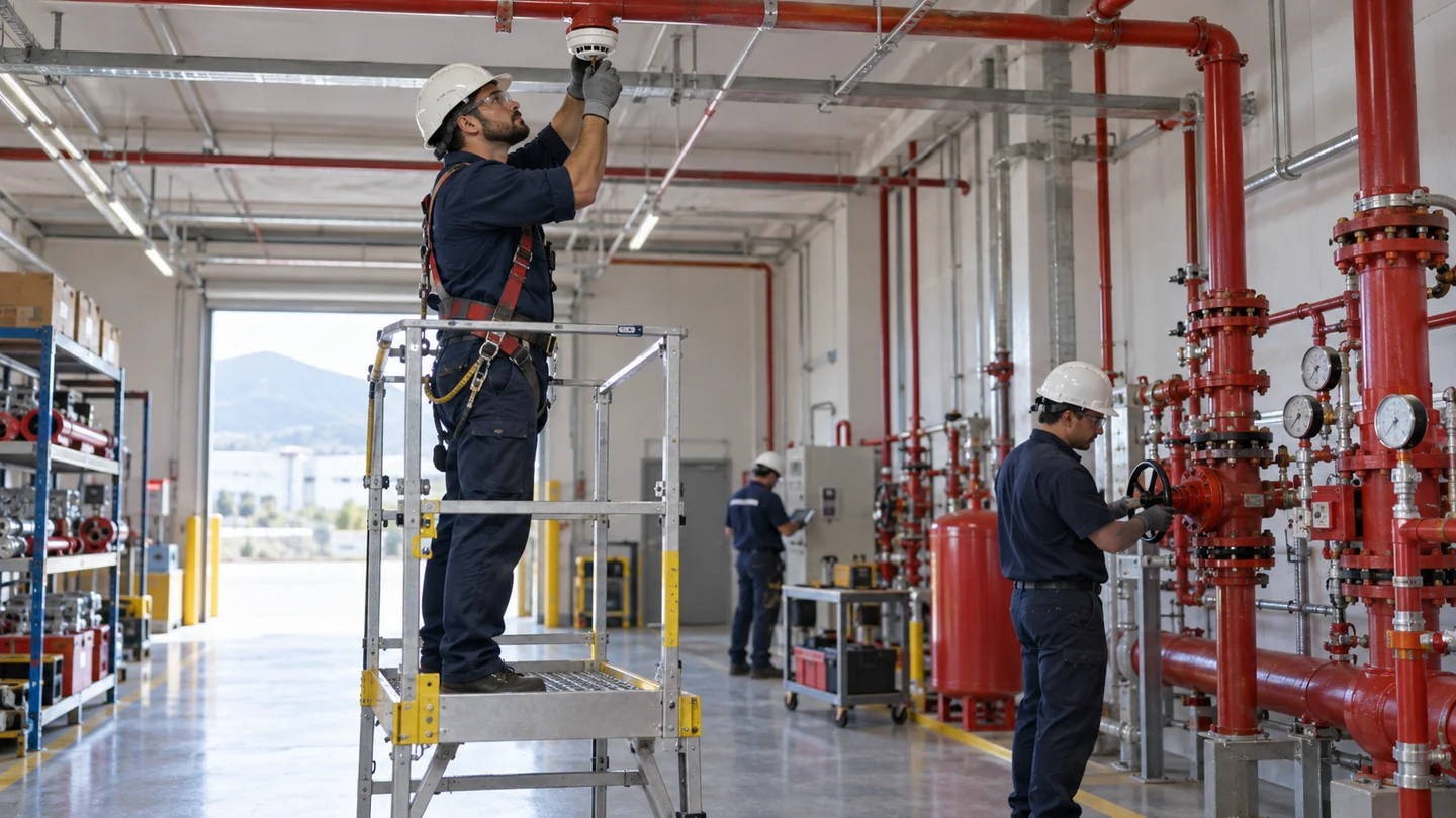 Formación de Instalación y mantenimiento de equipos contraincendios